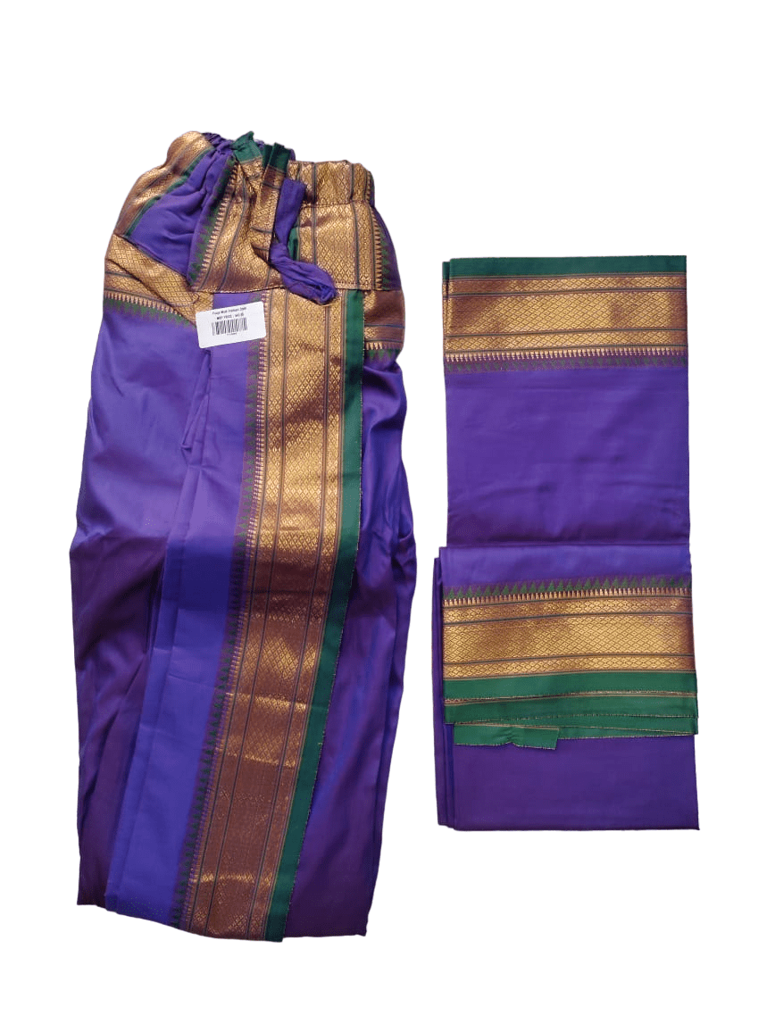 Silk dhoti cheap for pooja