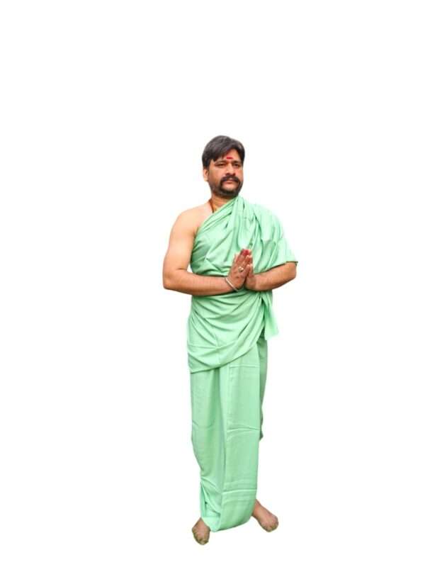 Special Quality Bhagalpuri Dhoti + Upavstra set, special Quality 10+5 - Image 3